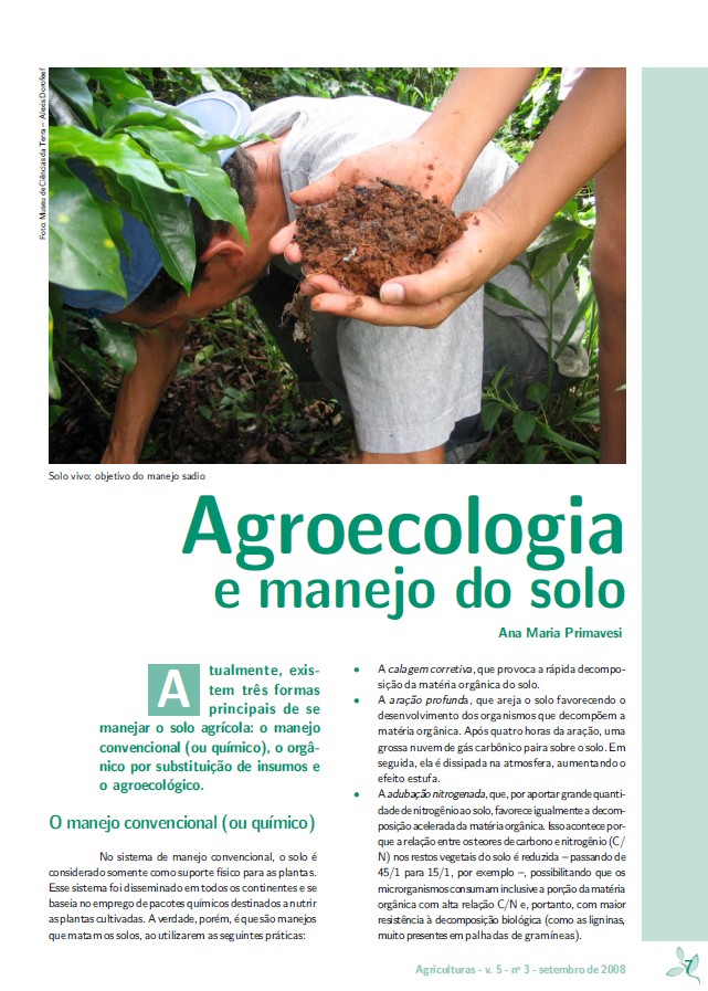 Agroecologia e manejo do solo – Ana Maria Primavesi