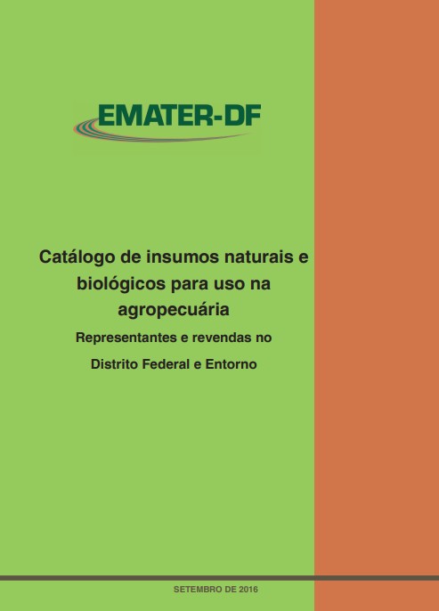 Catálogo de insumos naturais e biológicos para uso na agropecuária – EMATER-DF