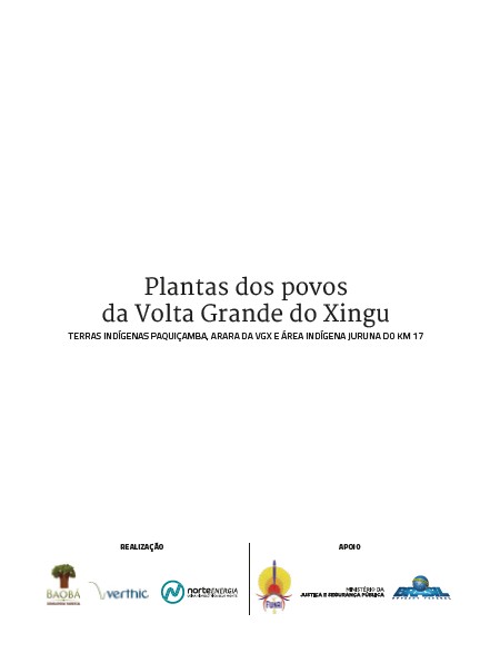 Plantas dos povos da Volta Grande do Xingu