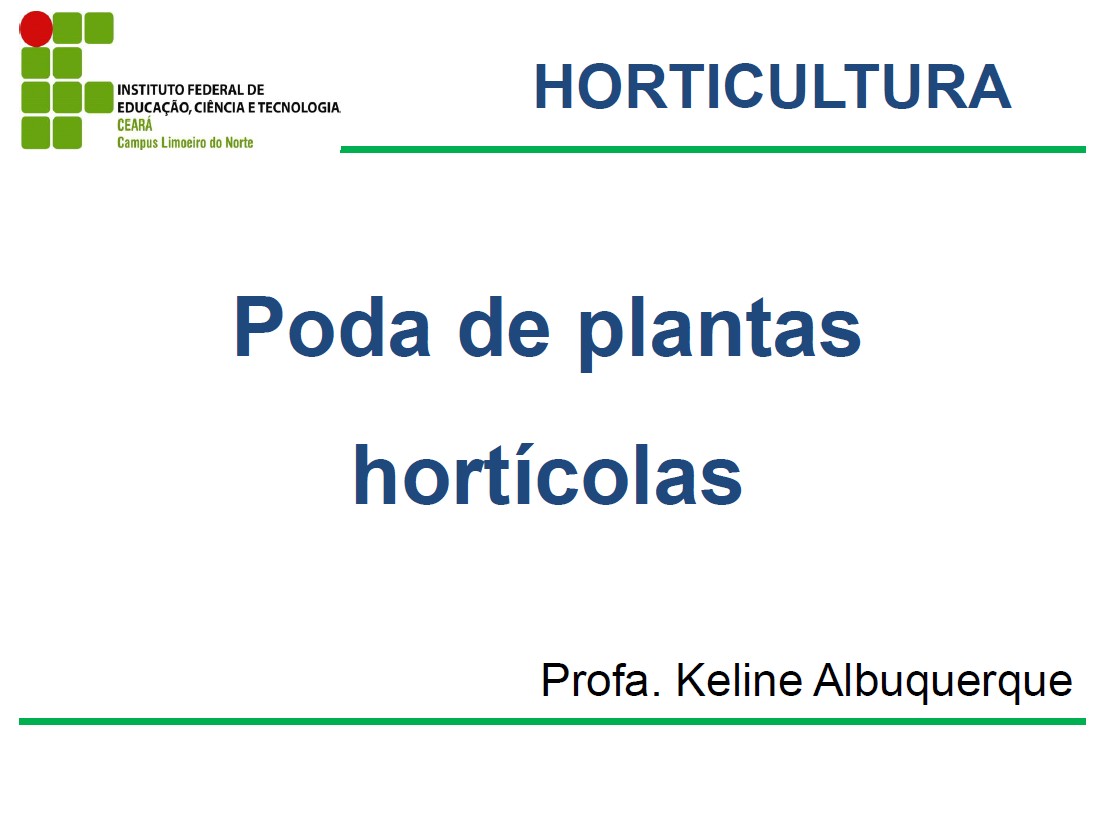 Poda de plantas hortícolas