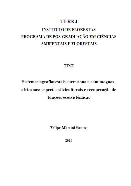 Sistemas agroflorestais sucessionais com mognos-africanos